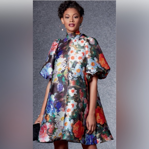 Vogue Dresses & Skirts - Vogue 1723 Swing Dress Short/Long Sleeve & Length Pattern W/Back Bow 16-24 New